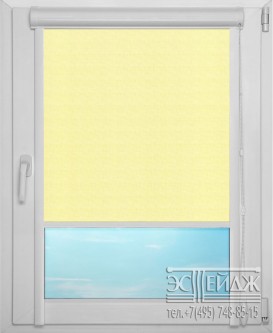 Рулонная штора UNI 1 арт. Тэффи (жёлтый)