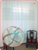 Тюль "Прато " (голубой) 