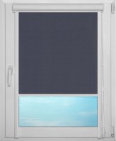 Рулонная штора UNI 1 арт. Карина блэкаут (тёмно-синий)