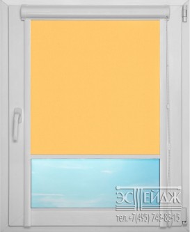 Рулонная штора UNI 1 арт. Карина (светло-жёлтый)