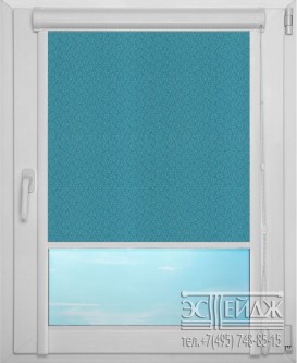 Рулонная штора UNI 1 арт. Фрост (голубой)