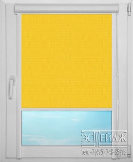 Рулонная штора UNI арт. АЛЬФА 3465 (ярко-желтый)