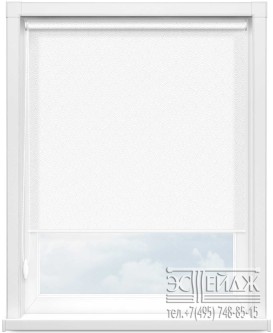 Рулонная штора MINI арт. АЖУР 0225 (белый)