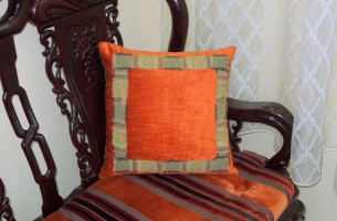 Подушка "Кофи" (оранжев.) 45 х 45 см