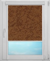 Рулонная штора UNI арт. ШЁЛК 2871 (коричневый)