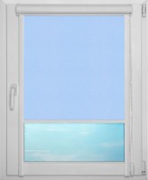Рулонная штора UNI арт. АЛЬФА 5173 (голубой)