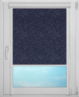 Рулонная штора UNI 1 арт. Шёлк (синий)