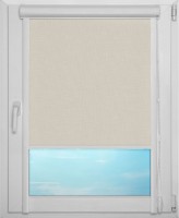 Рулонная штора UNI 1 арт. Карина блэкаут (светло-серый)