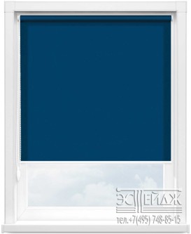 Рулонная штора MINI арт. АЛЬФА 5300 (синий)