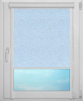 Рулонная штора UNI 1 арт. Шёлк (морозно-голубой)