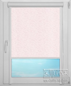 Рулонная штора UNI 1 арт. Шёлк (розовый)