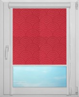 Рулонная штора UNI арт. АЖУР 4075 (красный)