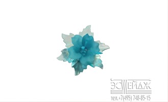 Подхват с магнитом "Цветок" (голубой) Арт. 12ZF