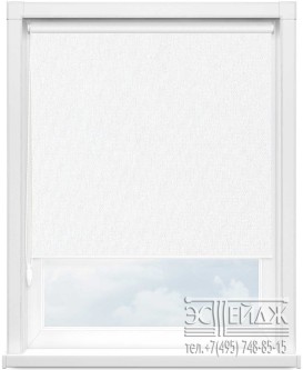 Рулонная штора MINI арт. ПЕРЛ 0225 (белый)