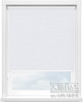 Рулонная штора MINI арт. СИЛКСКРИН 0225 (белый)