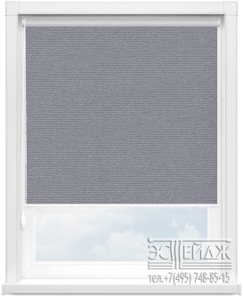 Рулонная штора MINI арт. СИЛКСКРИН 1608 (серый)