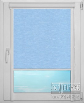 Рулонная штора UNI 1 арт. Балтик (голубой)