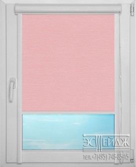 Рулонная штора UNI 1 арт. Лусто (светло-розовый)