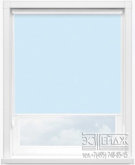 Рулонная штора MINI арт. АЛЬФА BLACK-OUT 5173 (голубой)