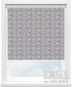 Рулонная штора MINI арт. АНЖУ 1608 (светло-серый)