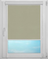 Рулонная штора UNI 1 арт. Респект блэкаут (серый)