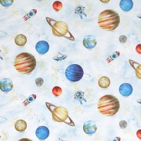 Детская Портьерная ткань TERNURA Planets Sky