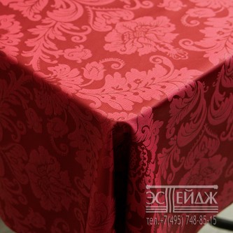 Скатертная ткань с пропиткой Тренто (цв.бордовый)