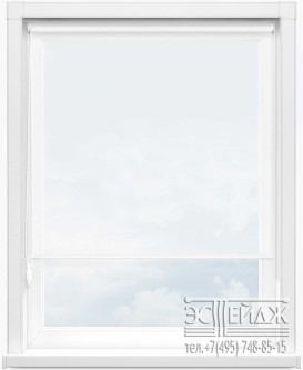 Рулонная штора MINI арт. ВУАЛЬ 0225 (белый)