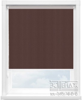 Рулонная штора МИНИ арт. Лэйси (коричневый)