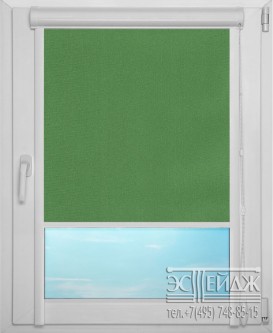 Рулонная штора UNI 1 арт. Металлик (тёмно-зелёный)