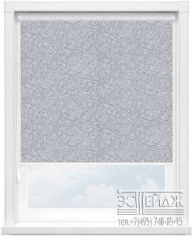 Рулонная штора MINI арт. СФЕРА BLACK-OUT 1608 (светло-серый)