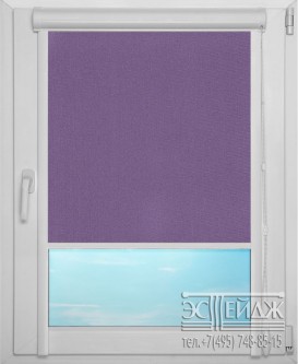 Рулонная штора UNI 1 арт. Металлик (фиолетовый)