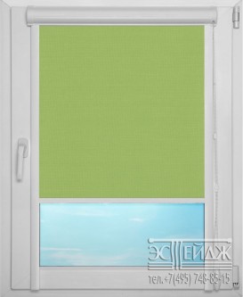Рулонная штора UNI 1 арт. Карина (светло-зелёный)