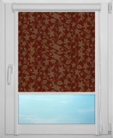 Рулонная штора UNI 1 арт. Ажур (коричневый)