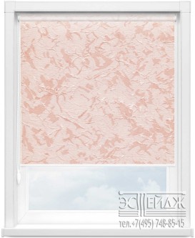 Рулонная штора MINI арт. ШЁЛК 4240 (персиковый)