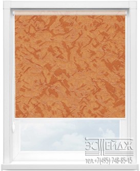 Рулонная штора MINI арт. ШЁЛК 4290 (оранжевый)