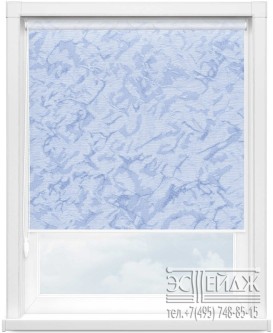 Рулонная штора MINI арт. ШЁЛК 5172 (голубой)