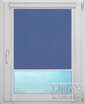 Рулонная штора UNI 1 арт. Карина (синий)