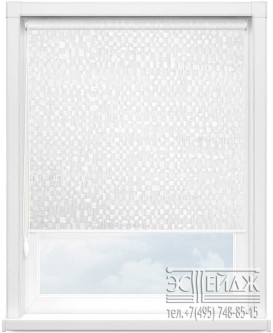 Рулонная штора MINI арт. МАНИЛА 0225 (белый)