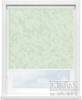 Рулонная штора MINI арт. ШЁЛК 5608 (светло-зеленый)