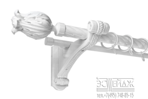 Карниз 2-х рядный металлический 