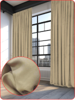 Комплект штор цв.бежевый