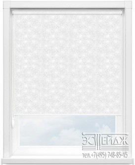 Рулонная штора MINI арт. АЛЬМЕРИЯ 0225 (белый)