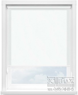 Рулонная штора MINI арт. АЛЬФА 0225 (белый)
