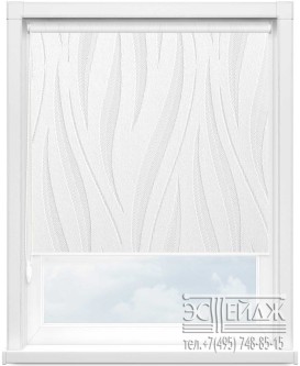 Рулонная штора MINI арт. НЕВАДА 0225 (белый)