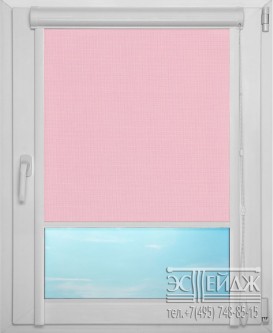 Рулонная штора UNI 1 арт. Карина (светло-розовый)