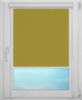 Рулонная штора UNI 1 арт. Карина блэкаут (зелёный)