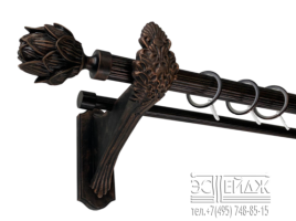 Карниз 2-х рядный металлический 